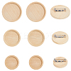 Dyed Wood Brooch Cabochon Settings FIND-SC0012-85C-1