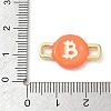 Brass Enamel Connector Charm KK-CBA4231-01A-G-3