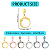 18Pcs 6 Colors Alloy Zipper Sliders with Wreath Charm FIND-GF0008-40-2