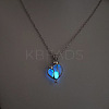 Alloy with Luminous Resin Bead Inside Pendant Necklaces for Women Men FS-WG4D5C2-15-1
