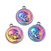 Ion Plating(IP) 201 Stainless Steel Pendants STAS-H172-07M-2