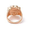Enamel Flower with Yin Yang Finger Rings RJEW-H108-01A-KCG-3