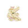 Brass Micro Pave Cubic Zirconia Pendants LS-KK-M326-14G-2