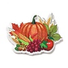 Thanksgiving Day Themed Opaque Printed Acrylic Pendants SACR-L004-02C-1