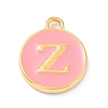 Golden Plated Alloy Enamel Charms X-ENAM-Q437-14Z-1