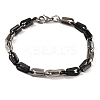 201 Stainless Steel Arch Link Chain Bracelets BJEW-B078-68EBP-1