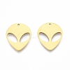 Ion Plating(IP) 201 Stainless Steel Pendants STAS-N098-117LG-1