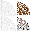 Acrylic Tie Dye Stencils Reusable Art Painting Template DIY-WH0429-002-1