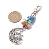 4Pcs 4 Styles Natural & Synthetic Mixed Gemstone Chip Pendant Decorations HJEW-JM01685-S-5