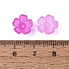 Transparent Plastic Bead Caps KY-Q005-02A-09-4