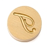 Golden Tone Brass Letter Stamps KK-R005-01T-1