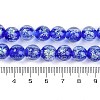 Handmade Gold Foil Lampwork Beads Strands LAMP-Q002-01E-4