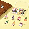 24Pcs 8 Styles Alloy Enamel Pendants ENAM-FS0002-80-9