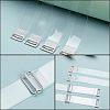 180Pcs 3 Styles Zinc Alloy Slider Buckles IFIN-NB0001-36-2