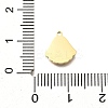 Ion Plating(IP) 304 Stainless Steel Charms STAS-C115-04G-3