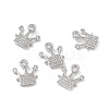 Brass Pave Clear Cubic Zirconia Connector Charms KK-E068-VB347-4