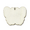 American Flag Theme Single Face Printed Aspen Wood Big Pendants WOOD-G014-09-3