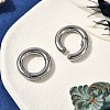 Round Ring 316 Surgical Stainless Steel Hoop Nose Rings EJEW-G416-19D-AS-3