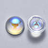 Transparent Glass Cabochons GLAA-S190-013A-F01-2