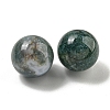 Natural Indian Agate Round Ball Figurines Statues for Home Office Desktop Decoration G-P532-02A-12-2