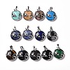 Natural & Synthetic Gemstone Pendants G-I321-11P-2