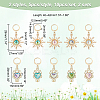 Alloy with Plastic Pendant Stitch Markers HJEW-AB00253-2
