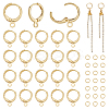 Brass Leverback Earring Findings KK-PH0012-67-1