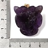 Natural Amethyst & Synthetic Turquoise Pendants G-Z090-02G-07-3