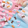 40Pcs 4 Colors Opaque Resin Pendants RESI-CJ0002-29-6