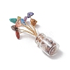 Natural & Synthetic Gemstone Chips Tree of Life Decorations AJEW-JD00016-4
