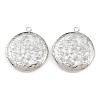 Rack Plating Brass Locket Pendants KK-K277-06P-1