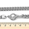 8MM 304 Stainless Steel Cuban Link Chain OT Necklaces for Men NJEW-G193-01P-5