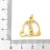 304 Stainless Steel Pendants STAS-R137-01G-Q-3