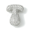 Rack Plating Brass Cubic Zirconia Pendants KK-S378-02P-T-1