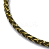 Polyester Cord Braided Bracelet Makings MAK-Z003-01P-10-2