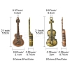 8Pcs 4 Styles Tibetan Style Alloy Pendants FIND-FS0002-60-4