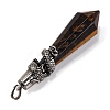 Natural Tiger Eye Pointed Big Pendants G-Q184-02L-AS-2