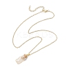 Copper Wire Wrapped Empty Glass Bottle Pendant 304 Stainless Steel Cable Chain Necklaces for Women Men NJEW-JN05276-4