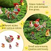 5Pcs Glass Chick Figurine JX539A-3
