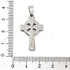 304 Stainless Steel Pendants STAS-P400-11B-P-3