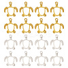 40Pcs 2 Colors Alloy Open Back Bezel Pendants FIND-CD0001-05-3