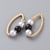 Real 18K Gold Plated Brass Linking Rings KK-L180-101B-G-2