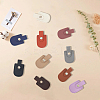 10Pcs 10 Colors Arch Shaped Imitation Leather Nail Clipper Cases DIY-CL0002-28A-7