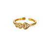 Retro Royal Style 304 Stainless Steel Cuff Rings FS-WG343E9-08-4