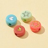 40G 4 Style Opaque Acrylic Beads SACR-FS0001-09-6
