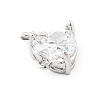 Brass Micro Pave Cubic Zirconia Pendants LS-KK-K371-40B-P-2