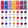 210Pcs 7 Colors Transparent Resin UV Reactive Beads RESI-PA0001-40A-7