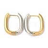 Rectangle Ion Plating(IP) 304 Stainless Steel Hoop Earrings for Women EJEW-L287-059GP-6