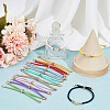 12Pcs 12 Colors Polyester Cord Bracelet Making MAK-GO0001-01-4