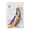 6Pcs 6 Colors Nylon Cords Bracelet Makings Fit for Connector Charms AJEW-FS0001-39-6